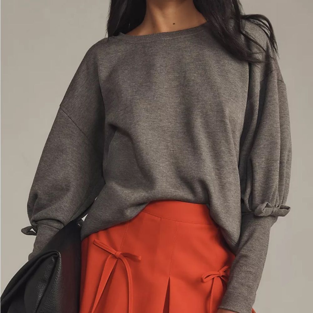 Anthropologie Maeve Puff Sleeve Sweater